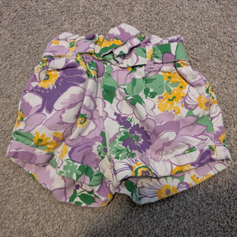 3 For $18 Janie and Jack Floral Patterned Shorts - Picture 2 of 5
